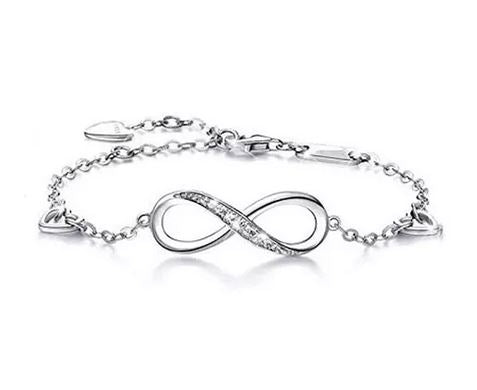 Pulsera Plata 925 Símbolo Amor Infinito