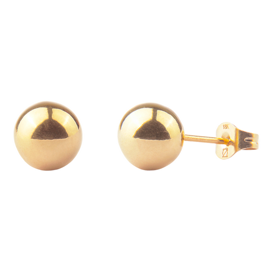 AROS BALIN 8MM ORO LAMINADO 18K